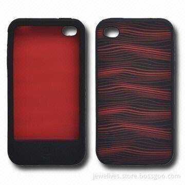 Protective Silicone Case for iPhone 4, Protect Your Device from Bumps and Crashes